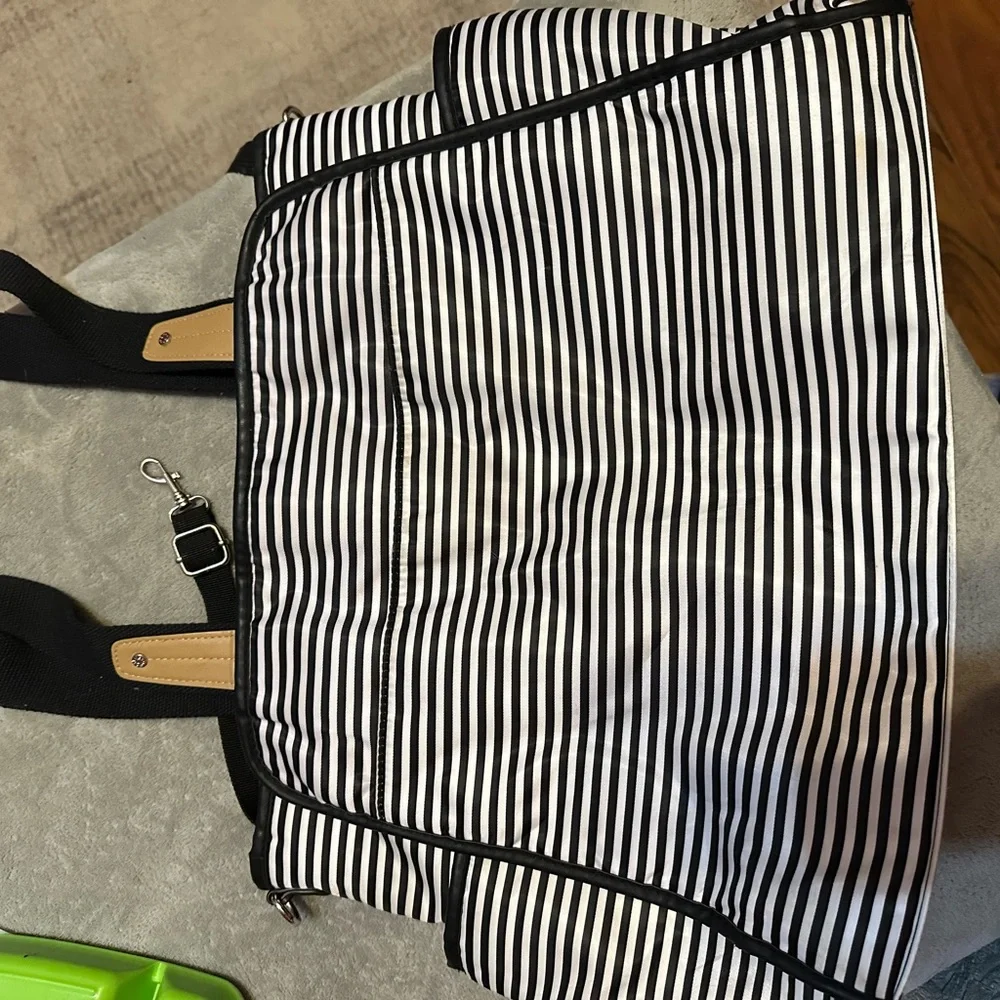 Skip Hop Black and White Striped Kids Bag‎